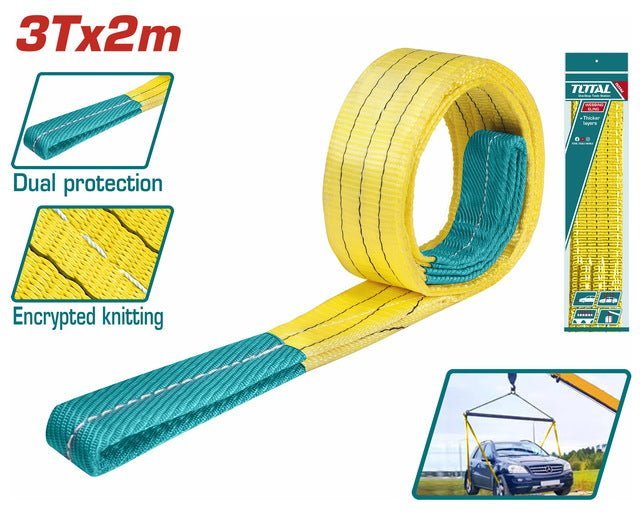 THTWS0302 élingue totale en sangle TOTAL 3T 2m 90mm levage - SME IMPORT