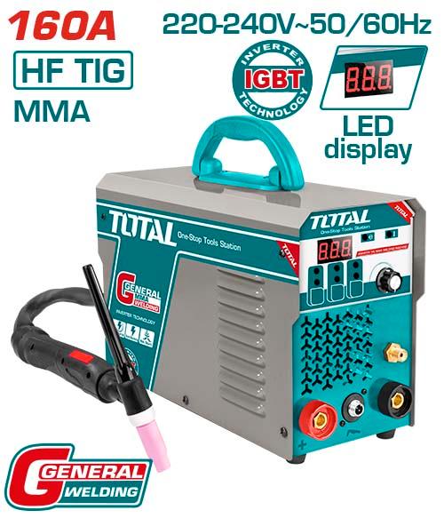 TIG1601 Poste Soudage TIG MMA Total Onduleur 160A Compact - SME IMPORT
