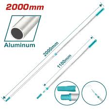 Tige télescopique aluminium 2000mm léger pour nettoyage facile TOTAL THTEP0201 - SME IMPORT