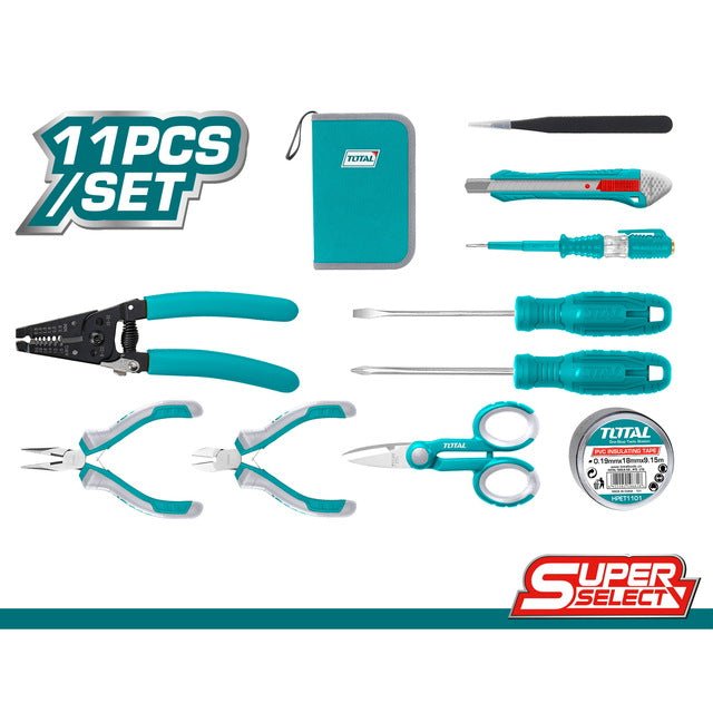 TKETS0111 – Ensemble D'Outils Électriciens TOTAL 11 Pièces - SME IMPORT