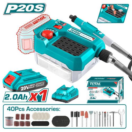 TMGLI20011 Meuleuse Sans Fil TOTAL 20 V 40 Accessoires - SME IMPORT