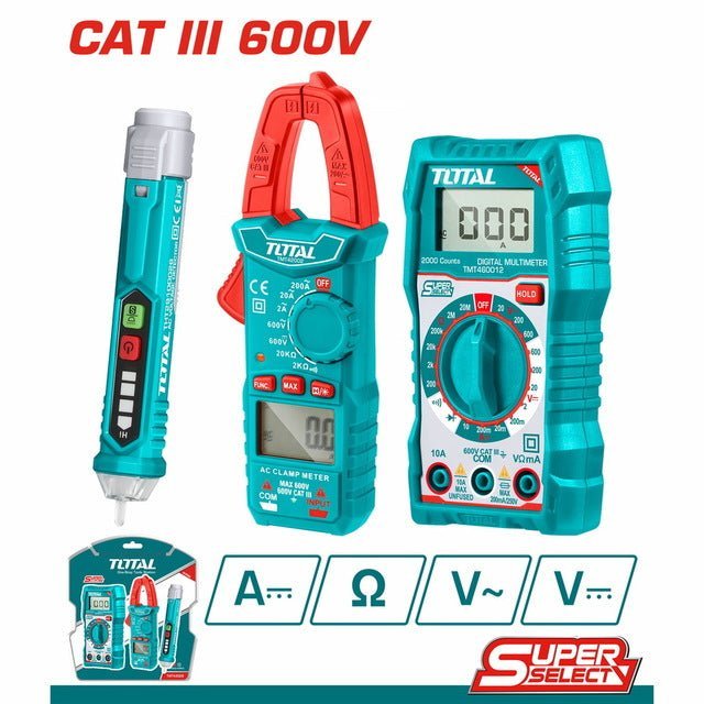 TMT43028 – Kit De Test Électrique TOTAL 3 Pièces – Fiable - SME IMPORT