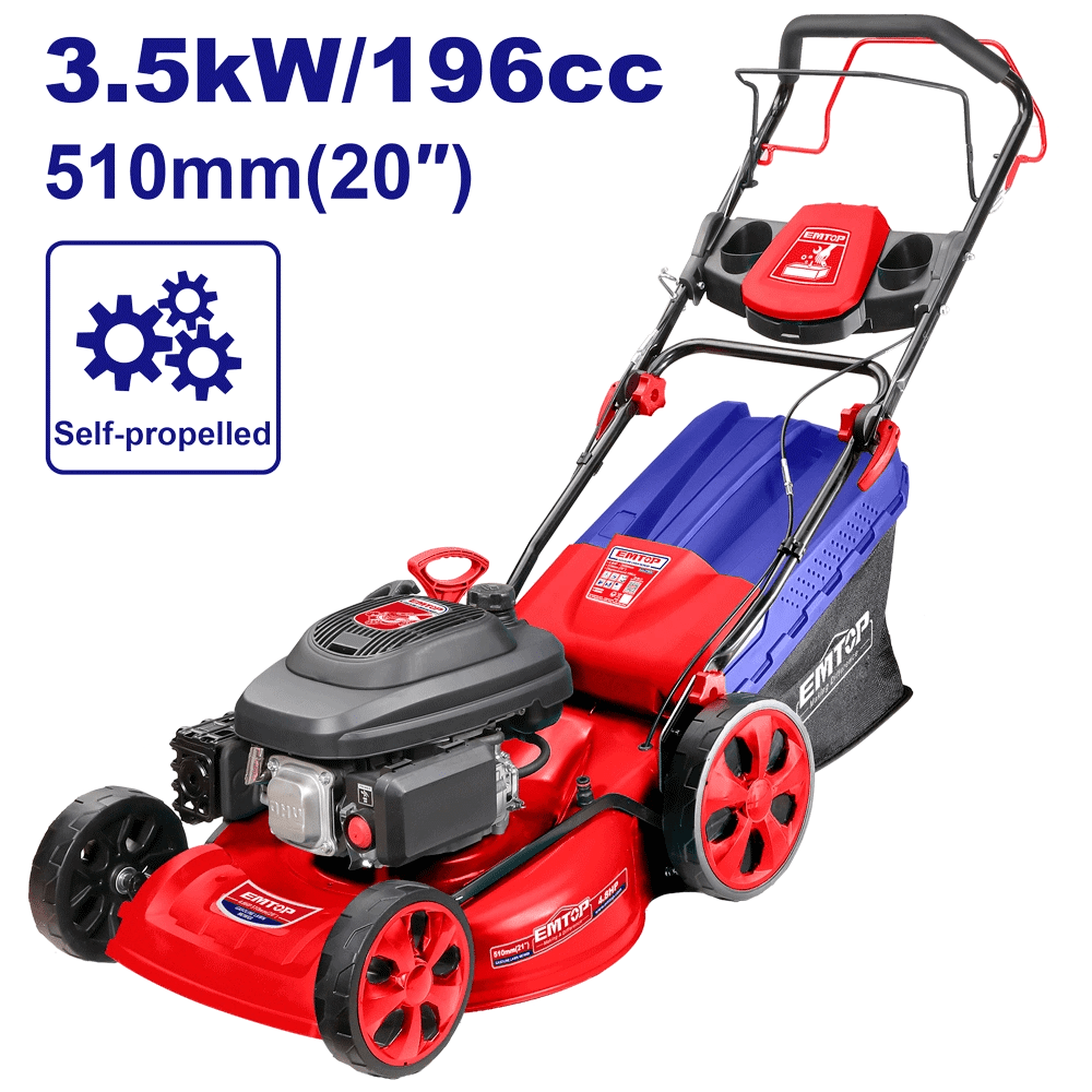 Tondeuse á gazon ess 4.8CH 510MM EMTOP EGLMM201962 - SME IMPORT