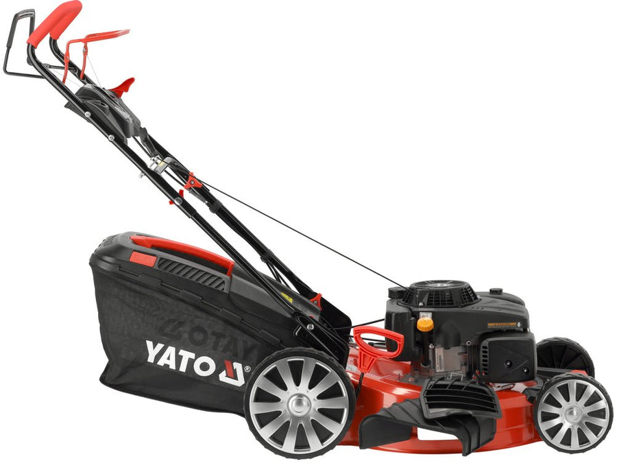 TONDEUSE A GAZON THERMIQUE 4Temps 224CC 56CM Self-Propulsion — YATO YT-85537 - SME IMPORT