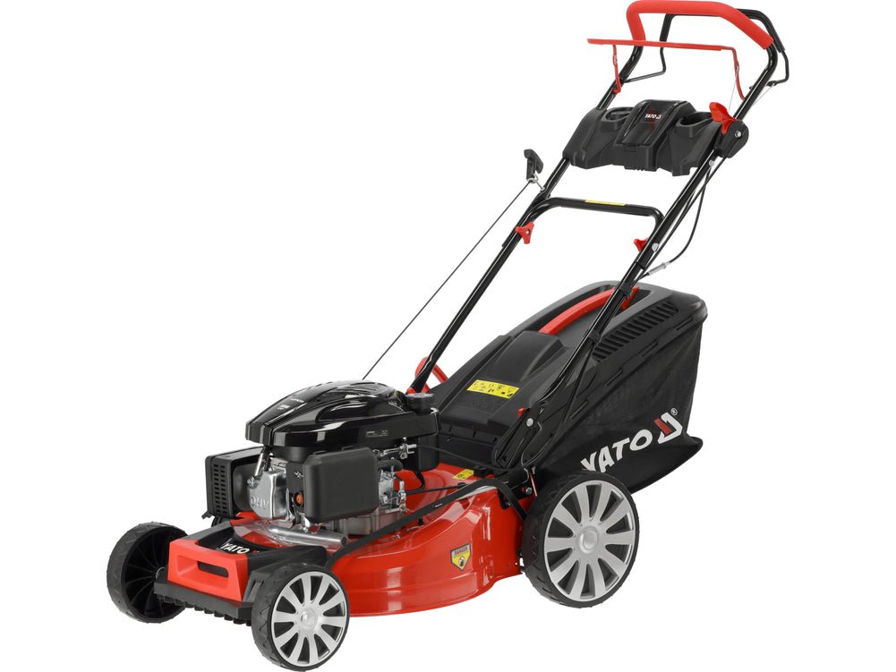TONDEUSE A GAZON THERMIQUE 4Temps196CC 53CM Self-Propulsion — YATO YT-85532 - SME IMPORT
