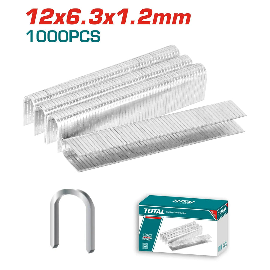 TOTAL agrafes 12X6.3X1.2MM THT39124