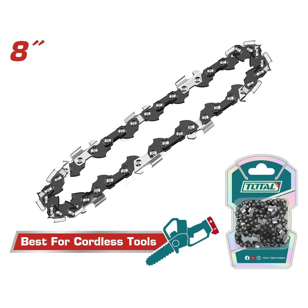 TOTAL chaîne de tronçonneuse 8 pouces pro pour outils sans fil TGTSC50818 - SME IMPORT
