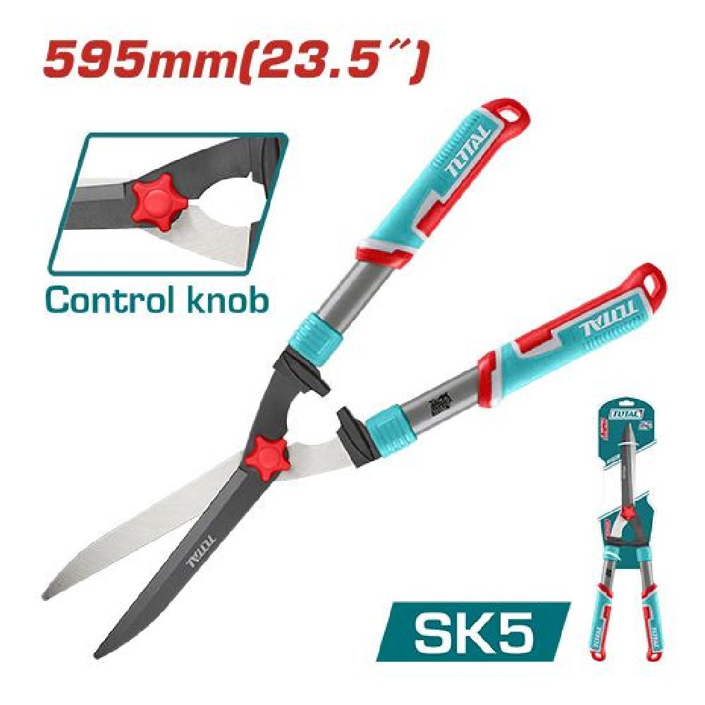TOTAL cisaille à haie 595mm acier SK5 haute performance THT1518001