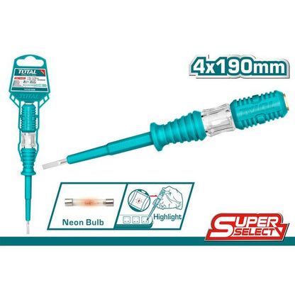 TOTAL crayon de test 190mm pour mesures électriques fiables