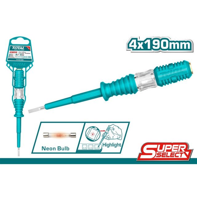 TOTAL crayon de test 190mm pour mesures électriques fiables - SME IMPORT
