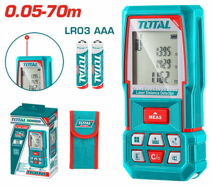 TOTAL détecteur distance laser TMT57026 précis et portable - SME IMPORT