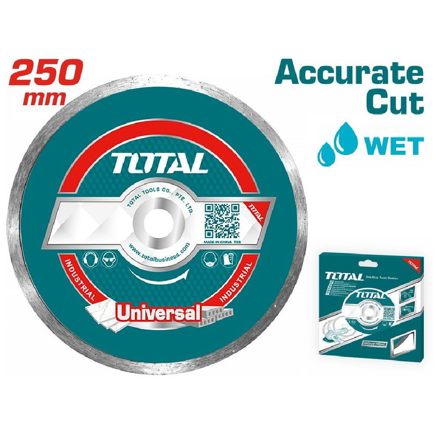 TOTAL disque diamant universel 250 mm pour coupe humide TAC2122501 - SME IMPORT