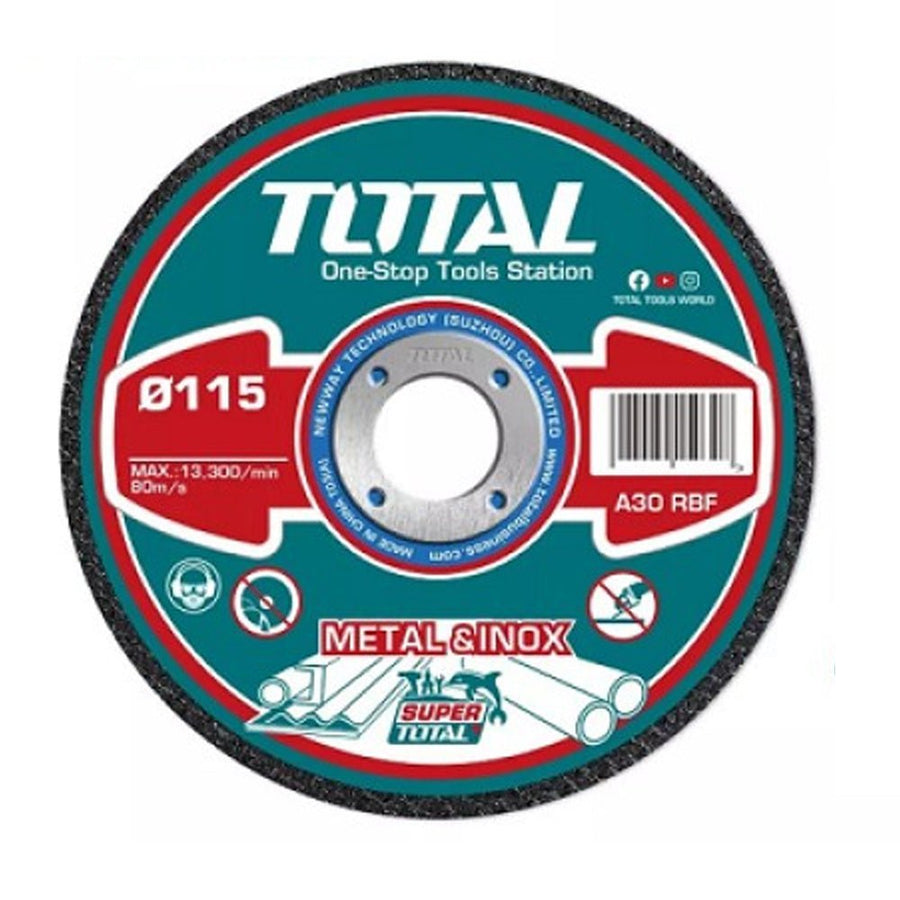 TOTAL disque tronçonner 115 alésage 22,2 mm A30 rbf métal TAC20111550 - SME IMPORT