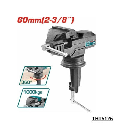 TOTAL etau etabli 60MM THT6126 – étau – TOTAL 60MM – 1000 kg