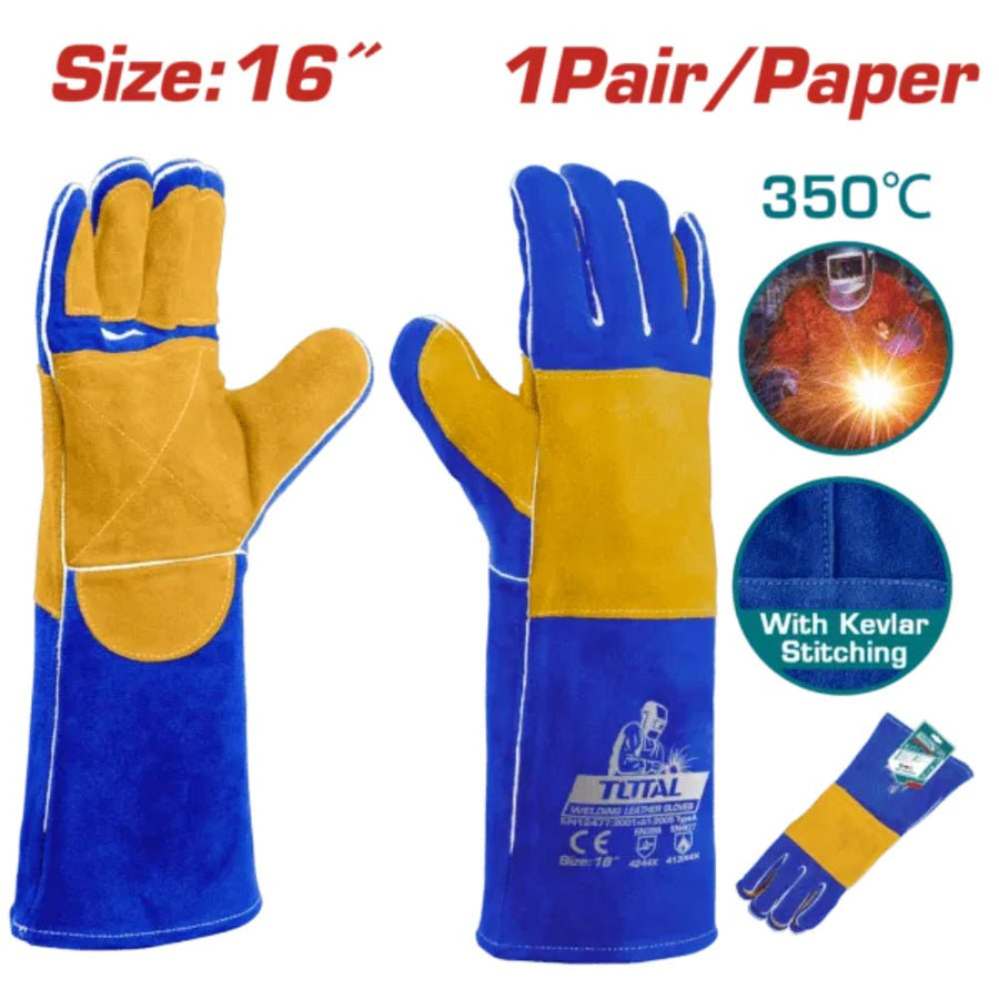 TOTAL gants anti-chaleur 16 pouces soudage coutures kevlar TSP15216 - SME IMPORT