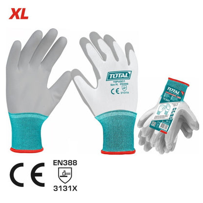 TOTAL gants nitrile xl antidérapants confort et protection EN388 3131X TSPUG01 - SME IMPORT