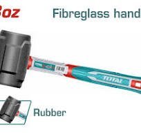 TOTAL maillet caoutchouc 220G ThruH6808 manche fibre verre - SME IMPORT