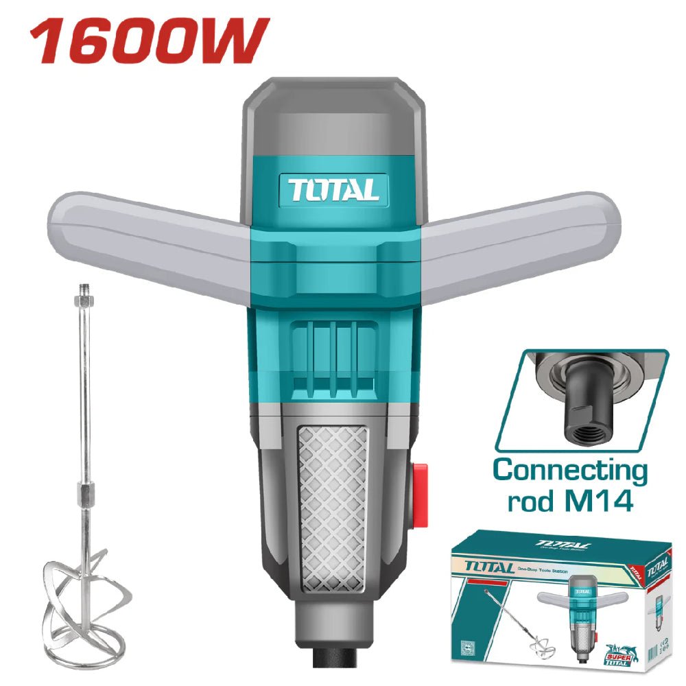 TOTAL malaxeur électrique 1600 w puissant pour mélanges M14 TD716008 - SME IMPORT