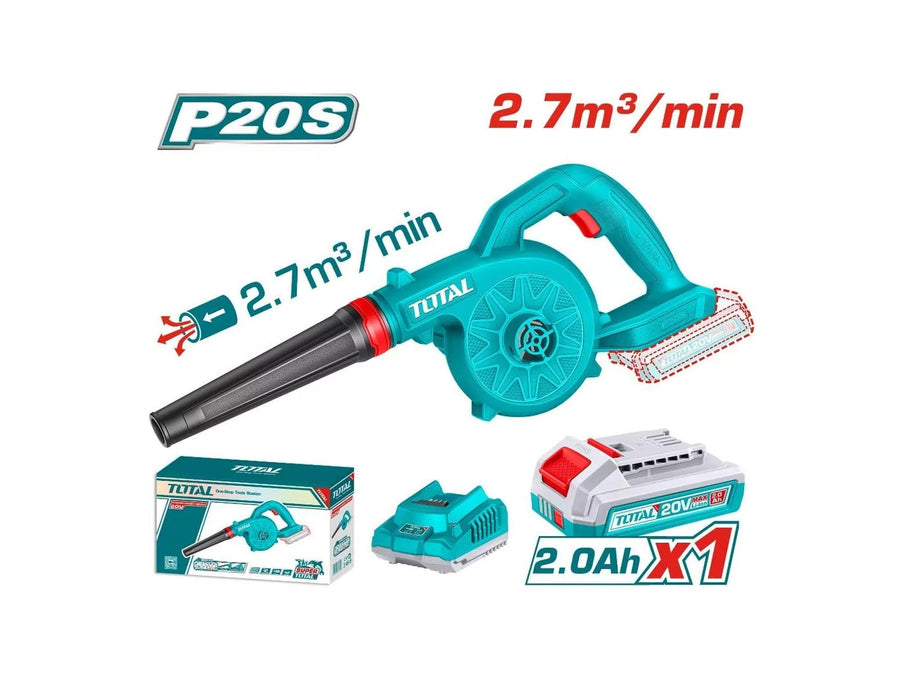 TOTAL P20S souffleur sans fil 20 v débit 2,7 m3/min TABLI20781 - SME IMPORT