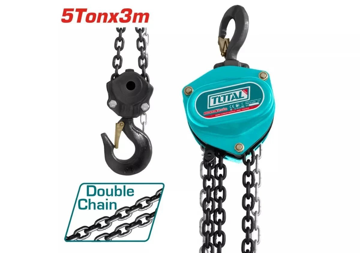 TOTAL palan à chaîne manuel 5 t hauteur levage 3 m TCBK0205 - SME IMPORT