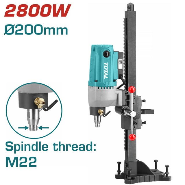 TOTAL perceuse diamt 2800W TDDM28001 puissance métal béton - SME IMPORT