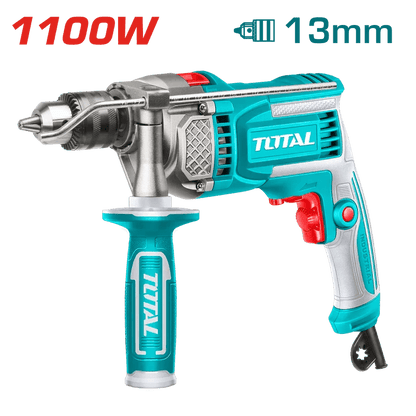 TOTAL perceuse percussion 1100W haute performance avec mandrin 13 mm TG1111366 - SME IMPORT