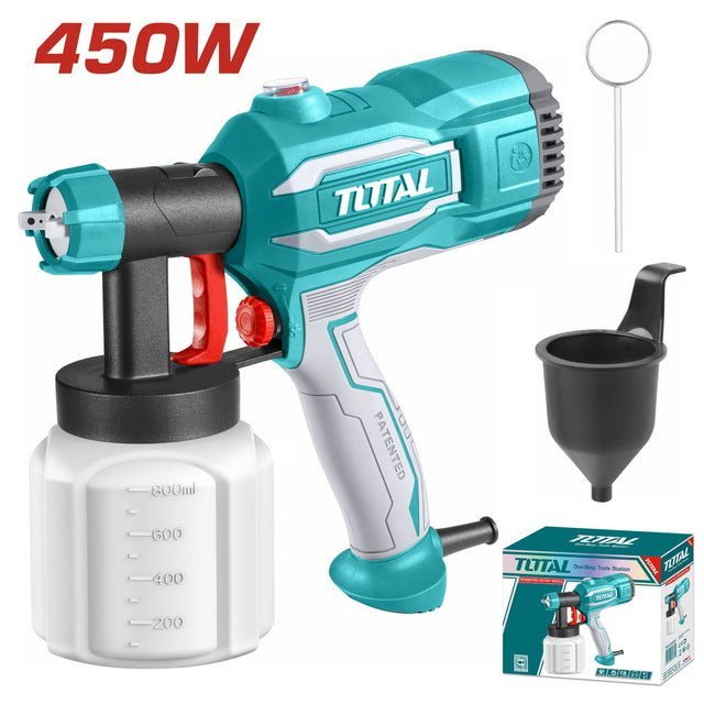 TOTAL pistolet pulvérisation électrique 450 w tension 220 240 v TT3506 - SME IMPORT