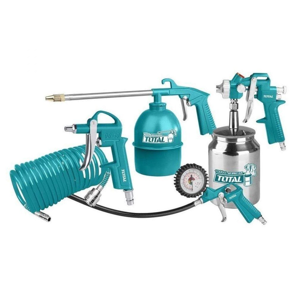 TOTAL pneumatiques 5 pièces TATK051 pression 3 8 bar réservoir 1000 ml - SME IMPORT