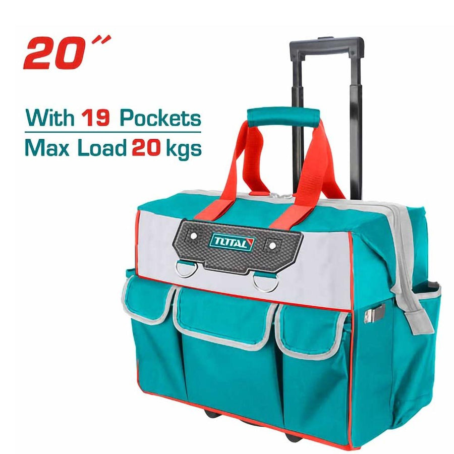 TOTAL sac à outils roulant rigide 20 pouces THRRTB2012 20 kg