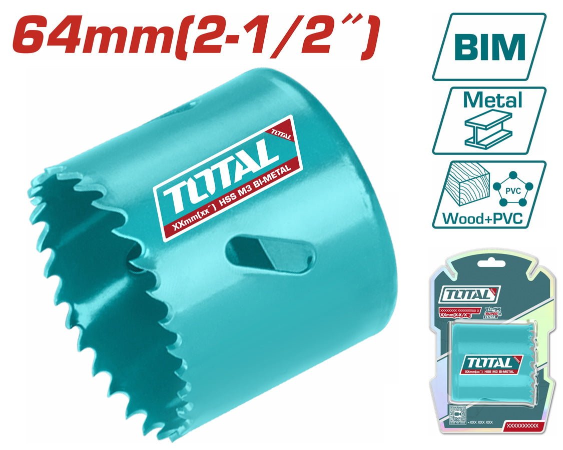 TOTAL scie cloche bim 64 mm 2-1/2 pouces haute performance TAC410641