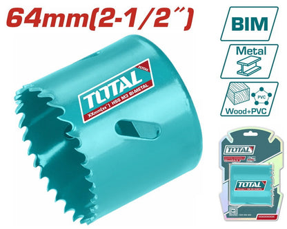 TOTAL scie cloche bim 64 mm 2-1/2 pouces haute performance TAC410641 - SME IMPORT