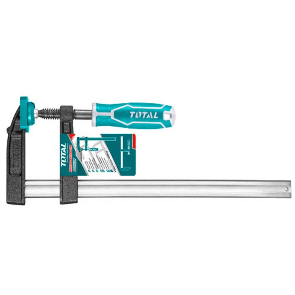 TOTAL serre joint barre 1200 mm ouverture 140 mm mâchoire pro THT1321401
