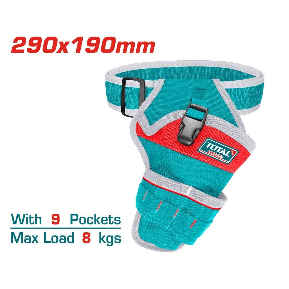 TOTAL tools ceinture porteoutils 9 poches robuste pour pro THT16P30125 - SME IMPORT