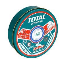 TOTAL tools disques découpe Inox 115X22,2X1 pour métal 25 pièces TAC11011525 - SME IMPORT