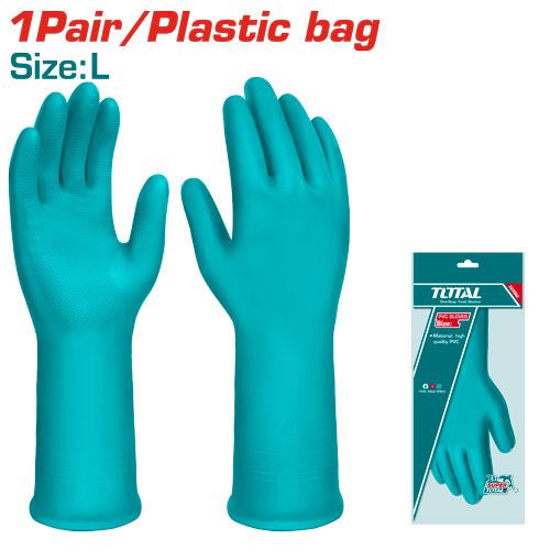 TOTAL TSP1801 – gants en PVC TOTAL 32 cm – pour jardinage - SME IMPORT