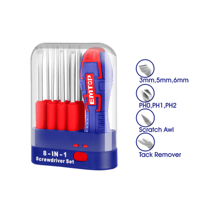 Tournevis 9EN1 EMTOP ESDRH0902 - SME IMPORT