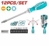 Tournevis flexible TOTAL THT250FL1206 - manche articulé