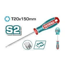 Tournevis torx T20 150 mm pointe magnétique acier S2 tsdt20150