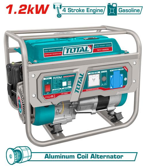 TP115005 -groupe électrogène TOTAL 1,2 kw lanceur portable - SME IMPORT