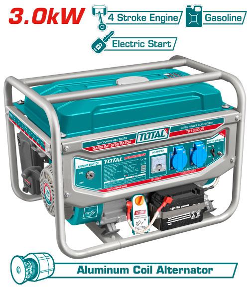 TP130005-1 Groupe Électrogène TOTAL 3000W Fiable Pratique - SME IMPORT