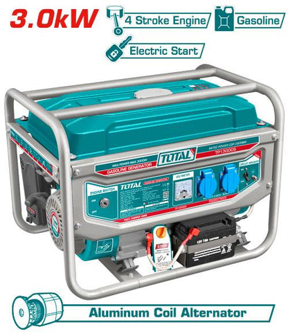TP130005-1 Groupe Électrogène TOTAL 3000W Fiable Pratique - SME IMPORT