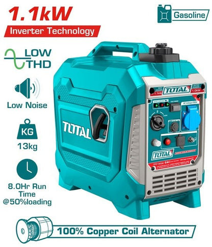 TP515006 groupe électrogène TOTAL 1.1kW inverter pro - SME IMPORT
