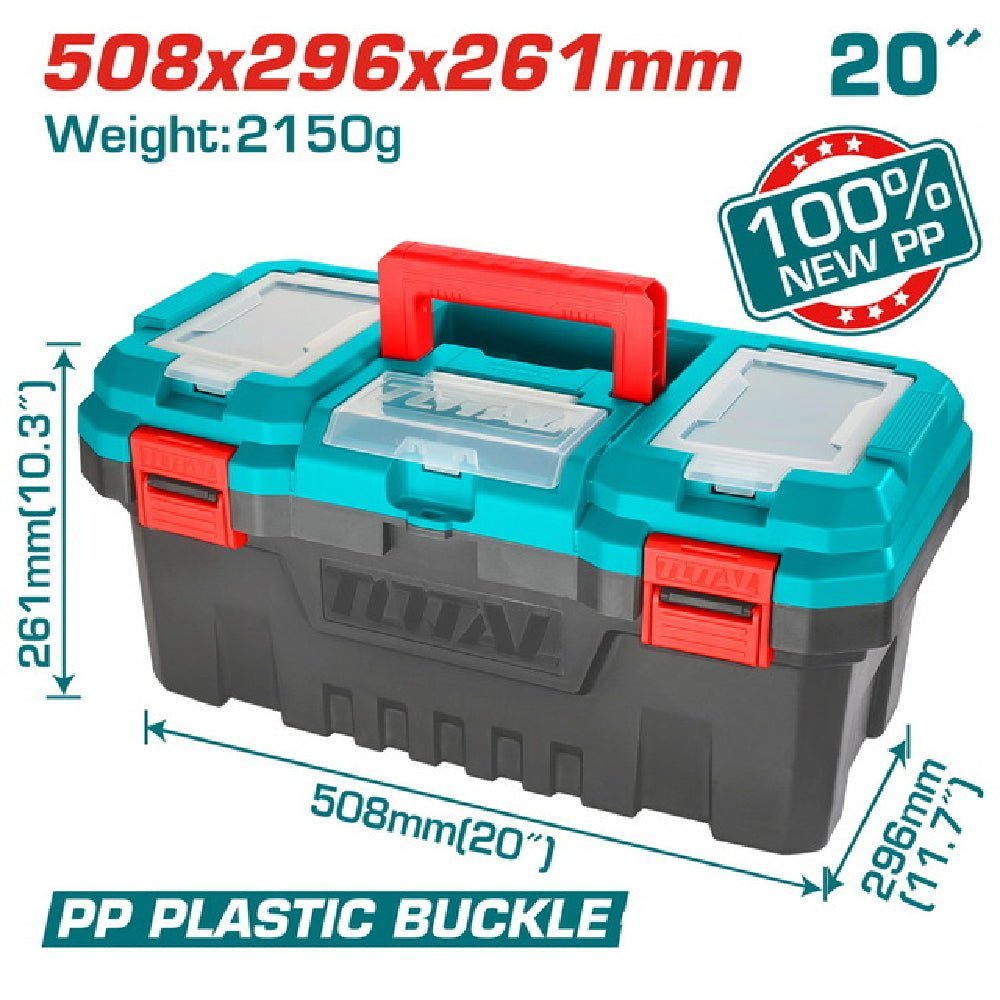 TPBX0201 - coffret à outils plastique TOTAL 20p - résistant - SME IMPORT