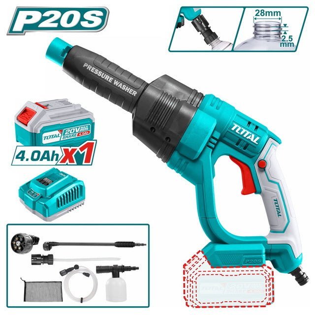 TPWLI20084 Nettoyeur Haute Pression Li Ion 20 V 24,8 Bar - SME IMPORT