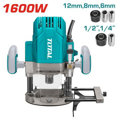 TR111216 – Défonceuse TOTAL 1600W Pour Menuiserie –Rainures - SME IMPORT