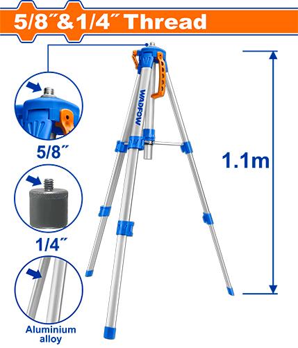 Trepied alu 1.10m 5/8+1/4 WADFOW WLE9301 - SME IMPORT