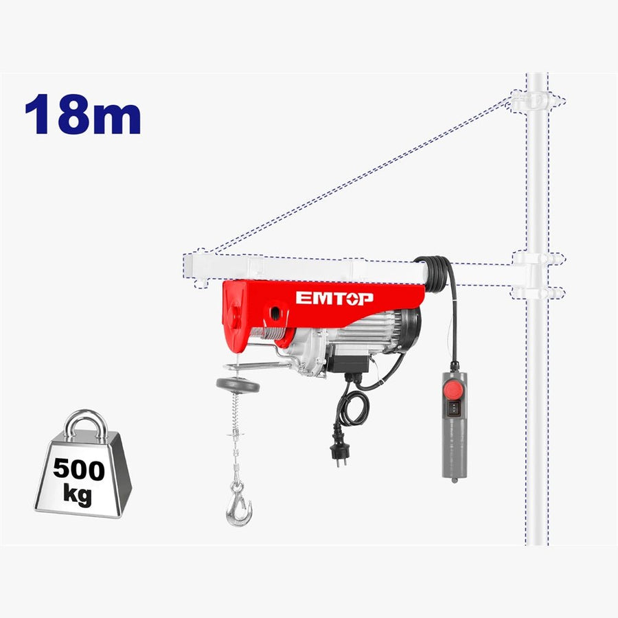 Treuil/palan électrique EMTOP EEHT5001 - SME IMPORT