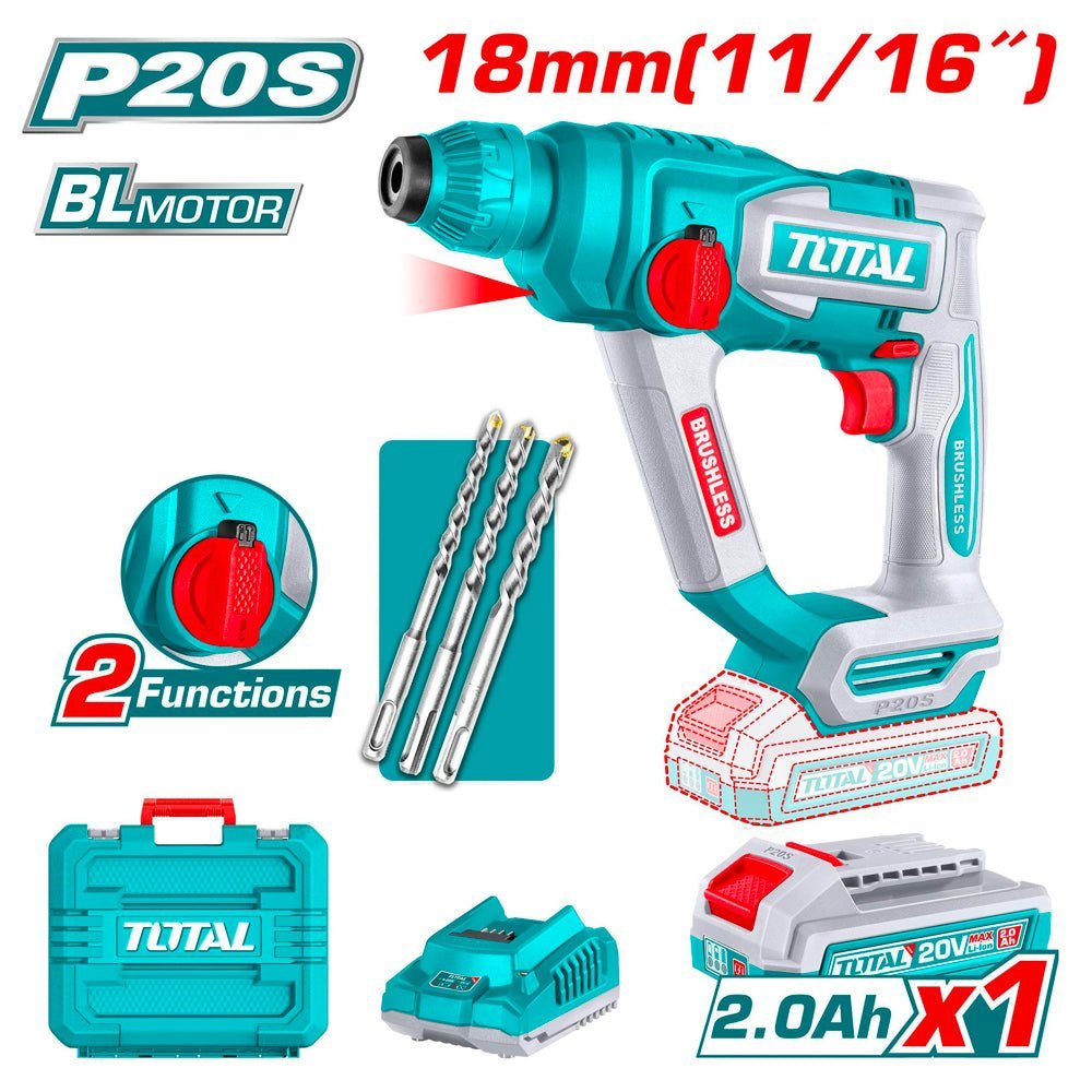 TRHLI201881 - marteau perforateur 20V TOTAL perçage - SME IMPORT