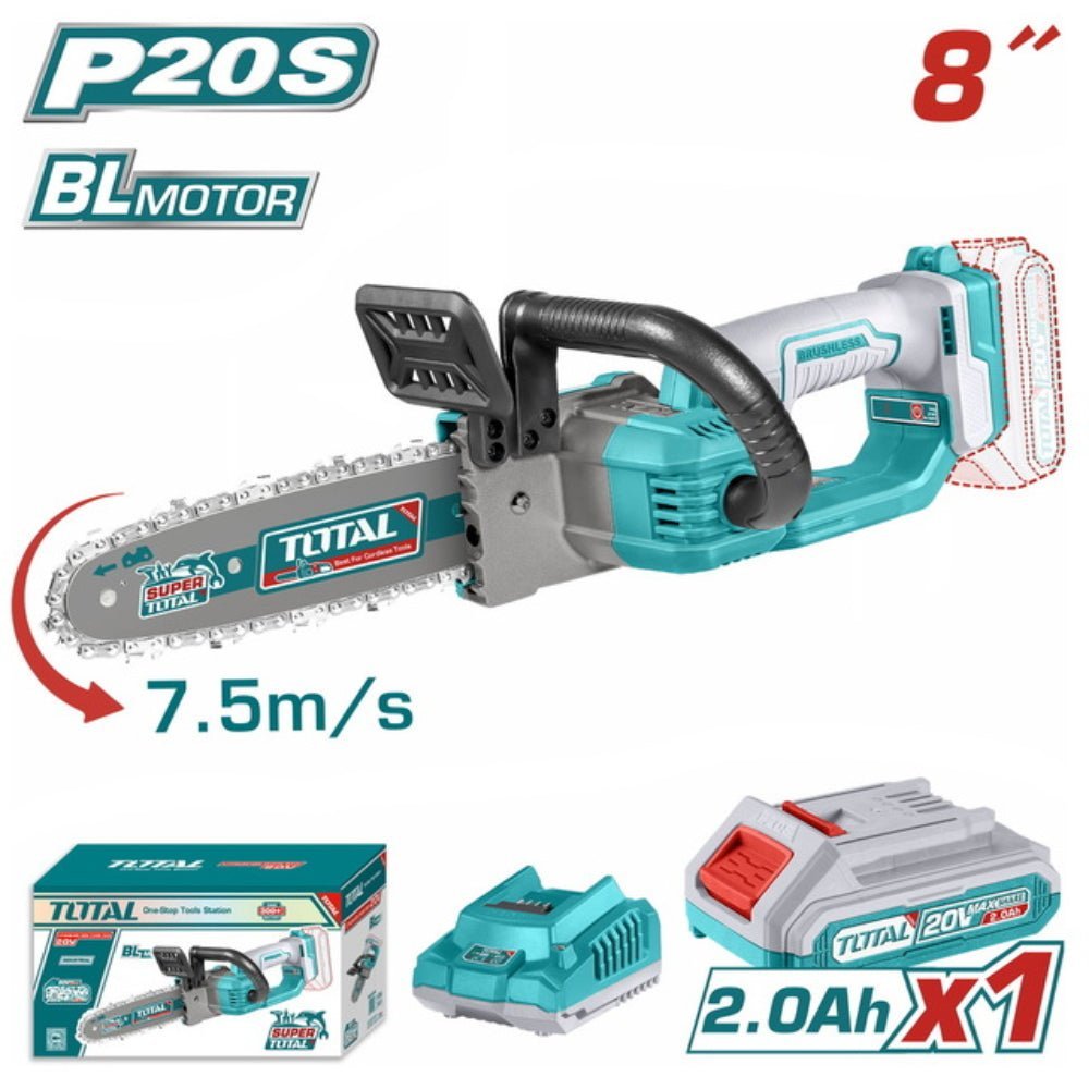 Tronçonneuse 8P 20V 2Ah – TOTAL compacte TGSLI20851 - SME IMPORT