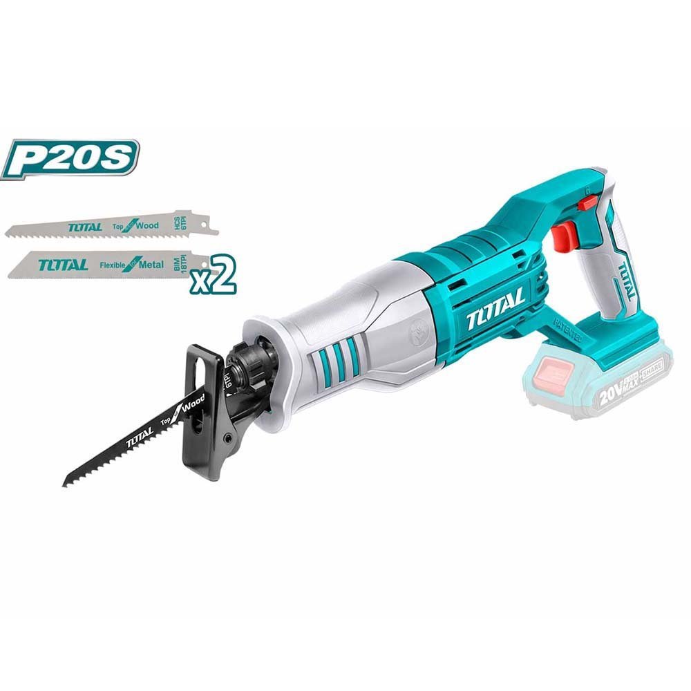 TRSLI1151 scie a sabre TOTAL 20V 115mm bois métal précises - SME IMPORT